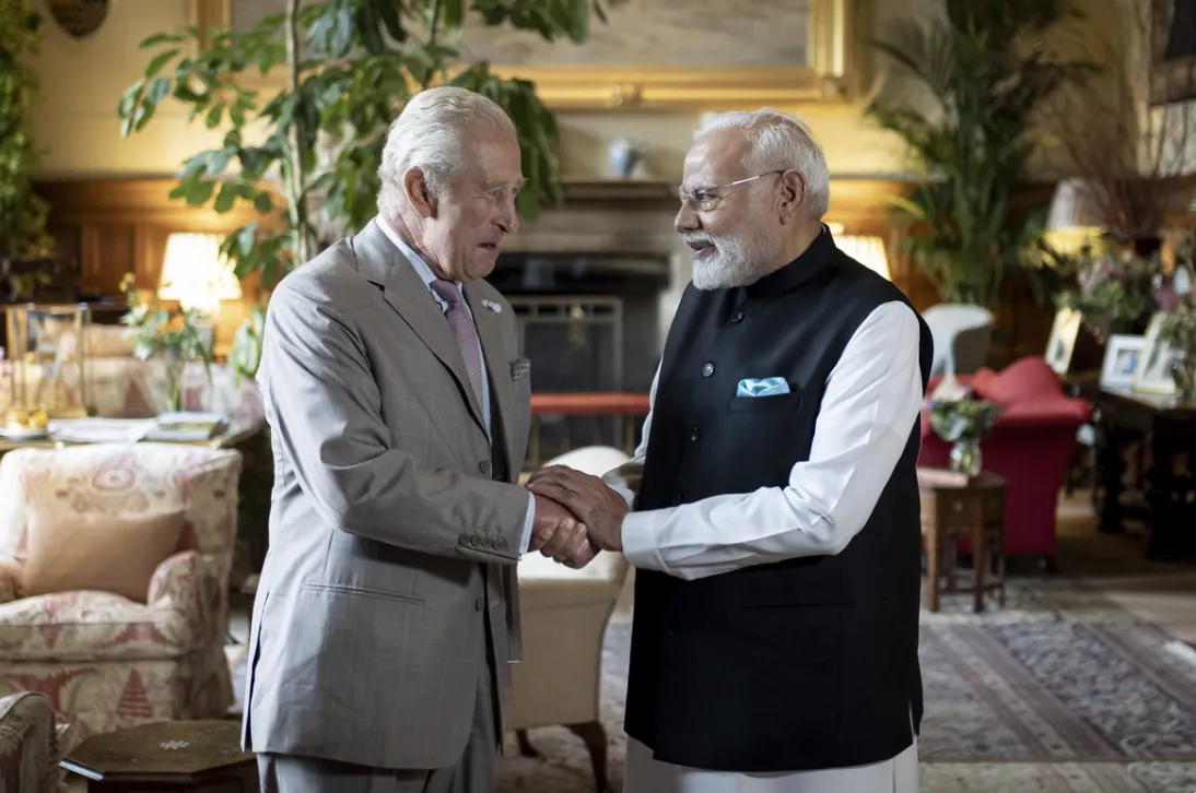 PM Modi’s visit also included a meeting with King Charles III at Sandringham.